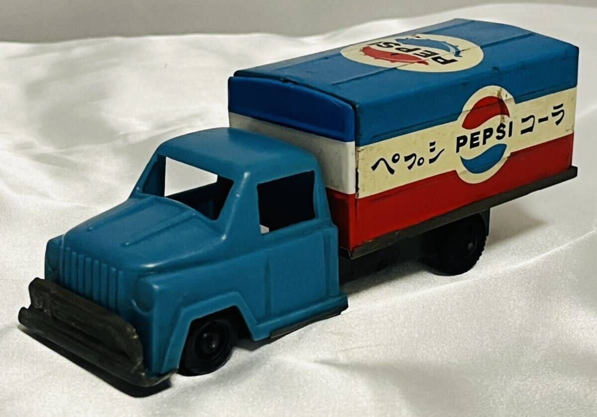 Yahoo!オークション - 当時物 PEPSI ペプシコーラ ブリキ トラック 青