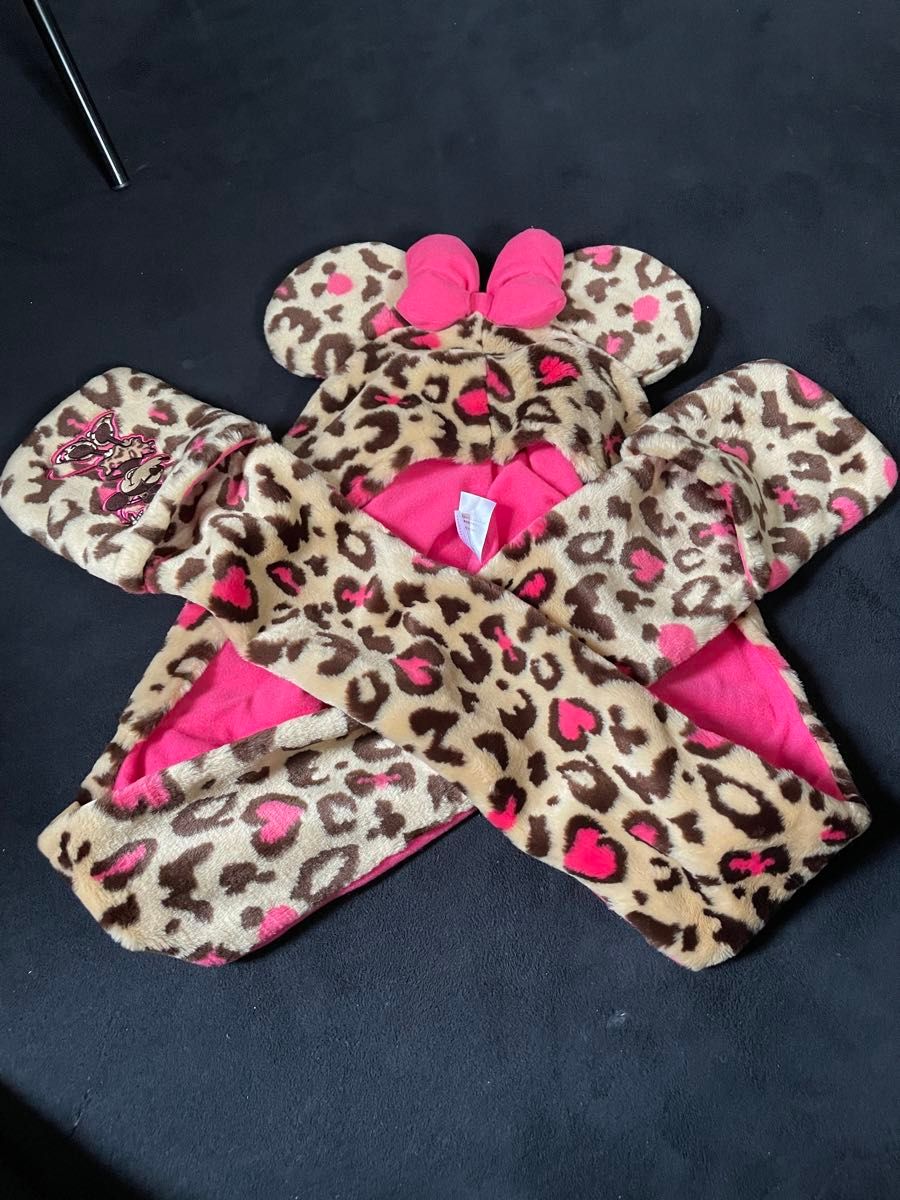 レア】ディズニー ファンキャップ ミニー マウス 豹柄 マフラー｜Yahoo