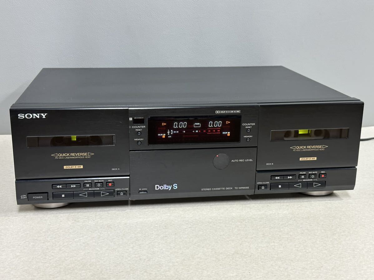 ジャンク SONY TC-WR905S 4カセット 2チャンネル ダブルカセットデッキ