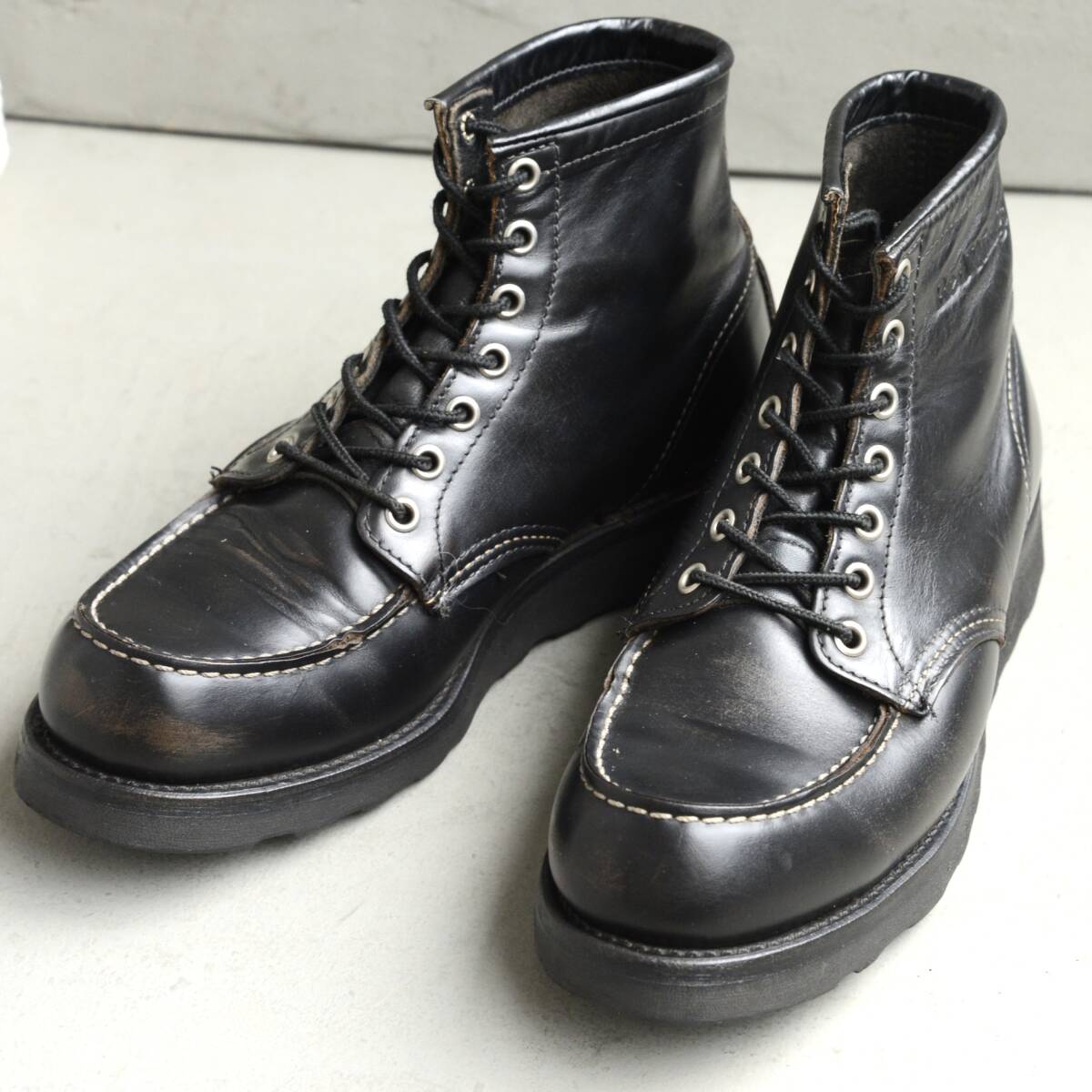 茶芯】【US8D】 状態良好 刺繍羽根タグ レッドウイング 8137 アイ