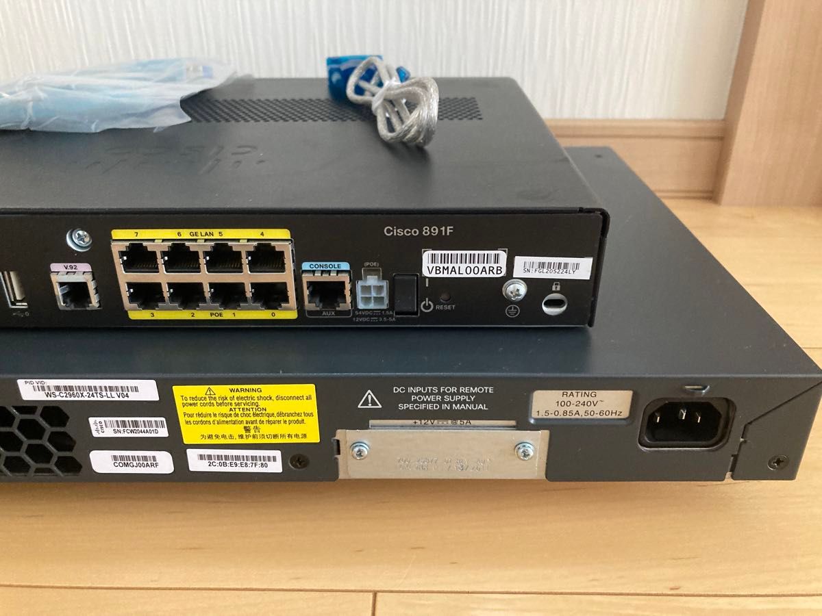 CCNA CCNP】2台Cisco891FJ Catalyst2960X｜Yahoo!フリマ（旧PayPayフリマ）