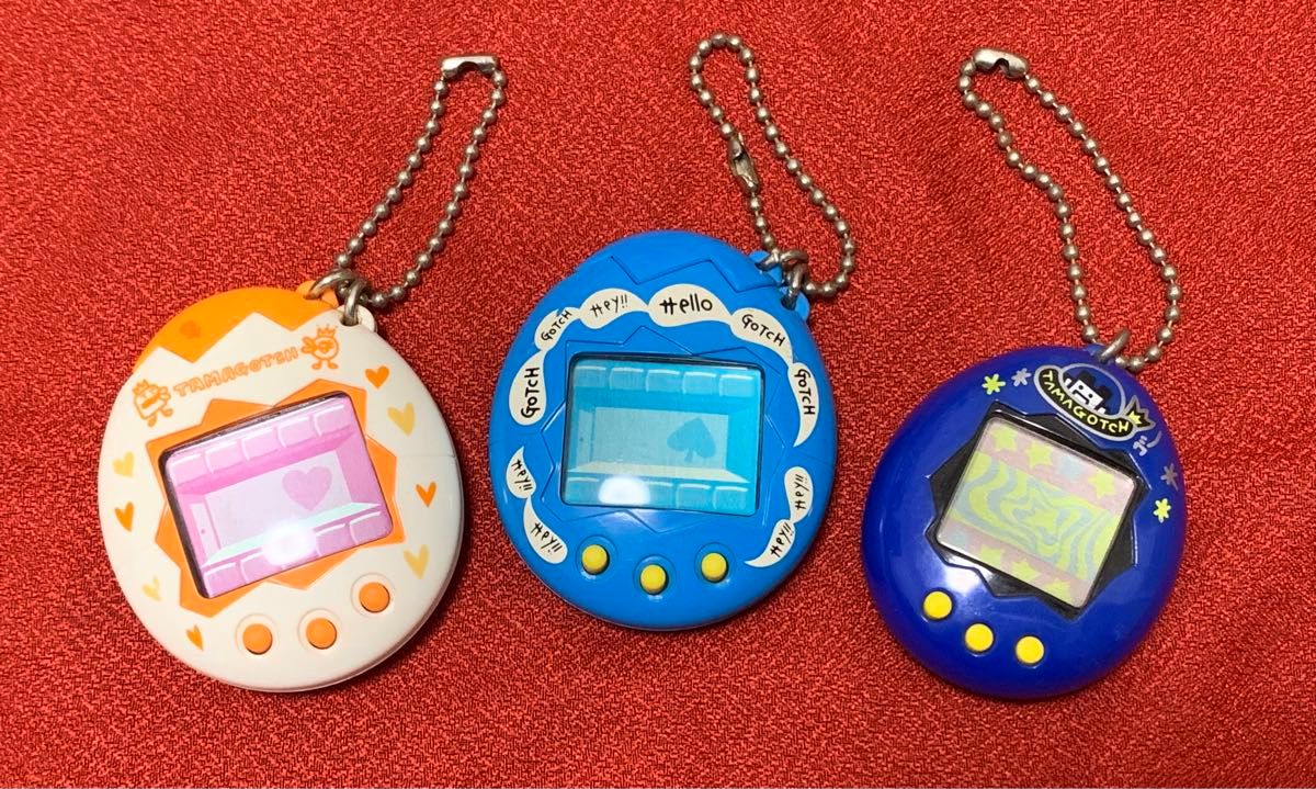 動作未確認/現状品】たまごっち 初代 オスっち メスっち 3台セット