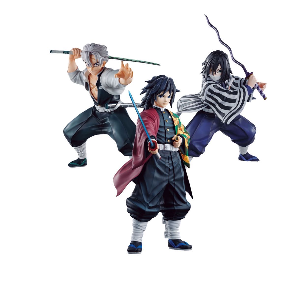 一番くじ 鬼滅の刃 柱稽古 不死川実弥 伊黒小芭内 冨岡義勇 フィギュア
