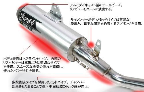 デルタバレル4-Sサイレンサー JMCAカーボンガード CRF250L CRF250M