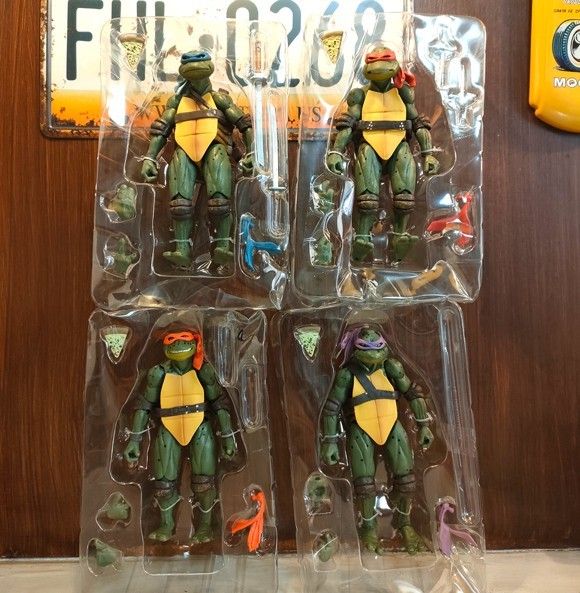 4個セット【ミュータント・タートルズ リアルフィギュア 】訳ありTMNT