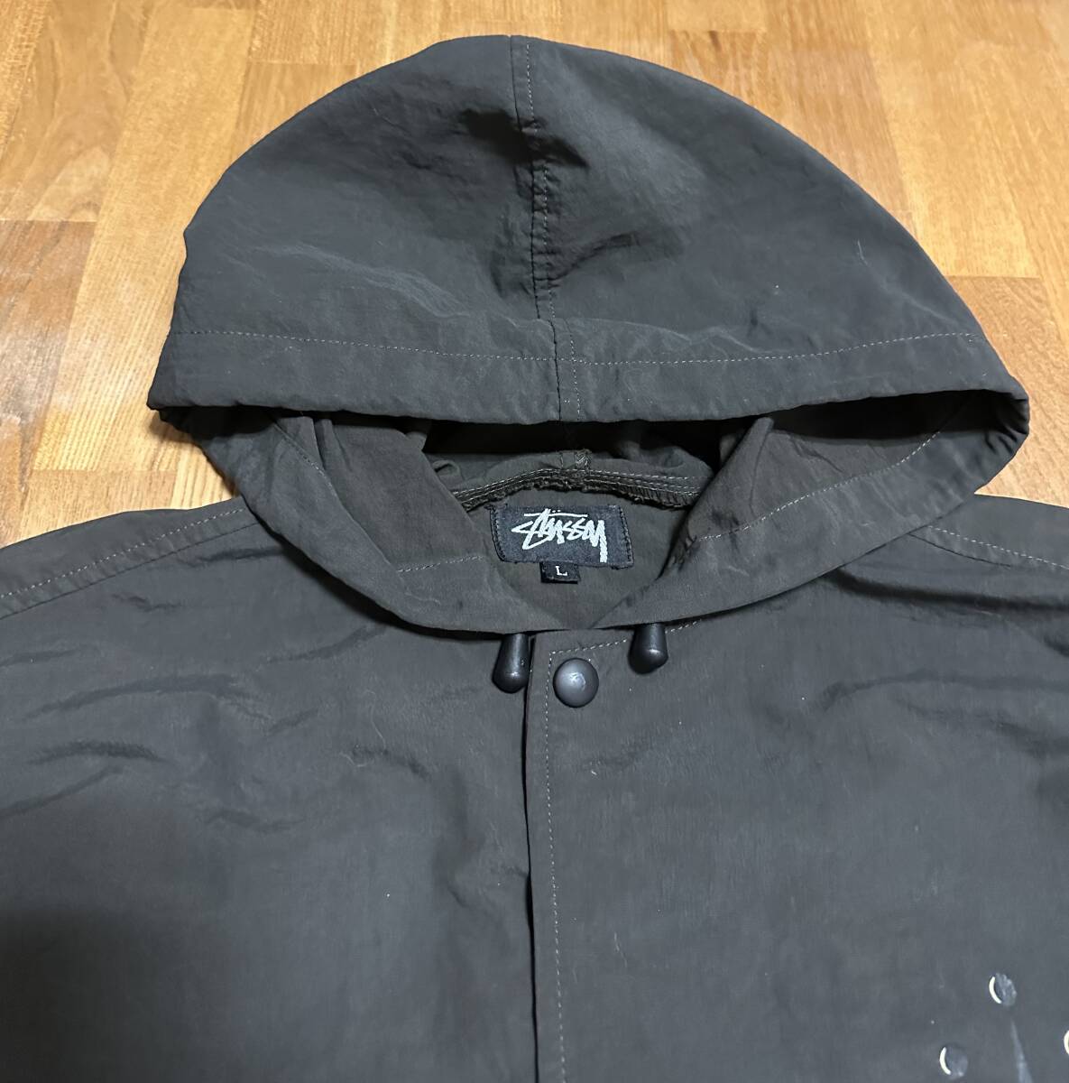 80s Vintage 黒タグ old stussy クラウン ナイロンパーカー ナイロン