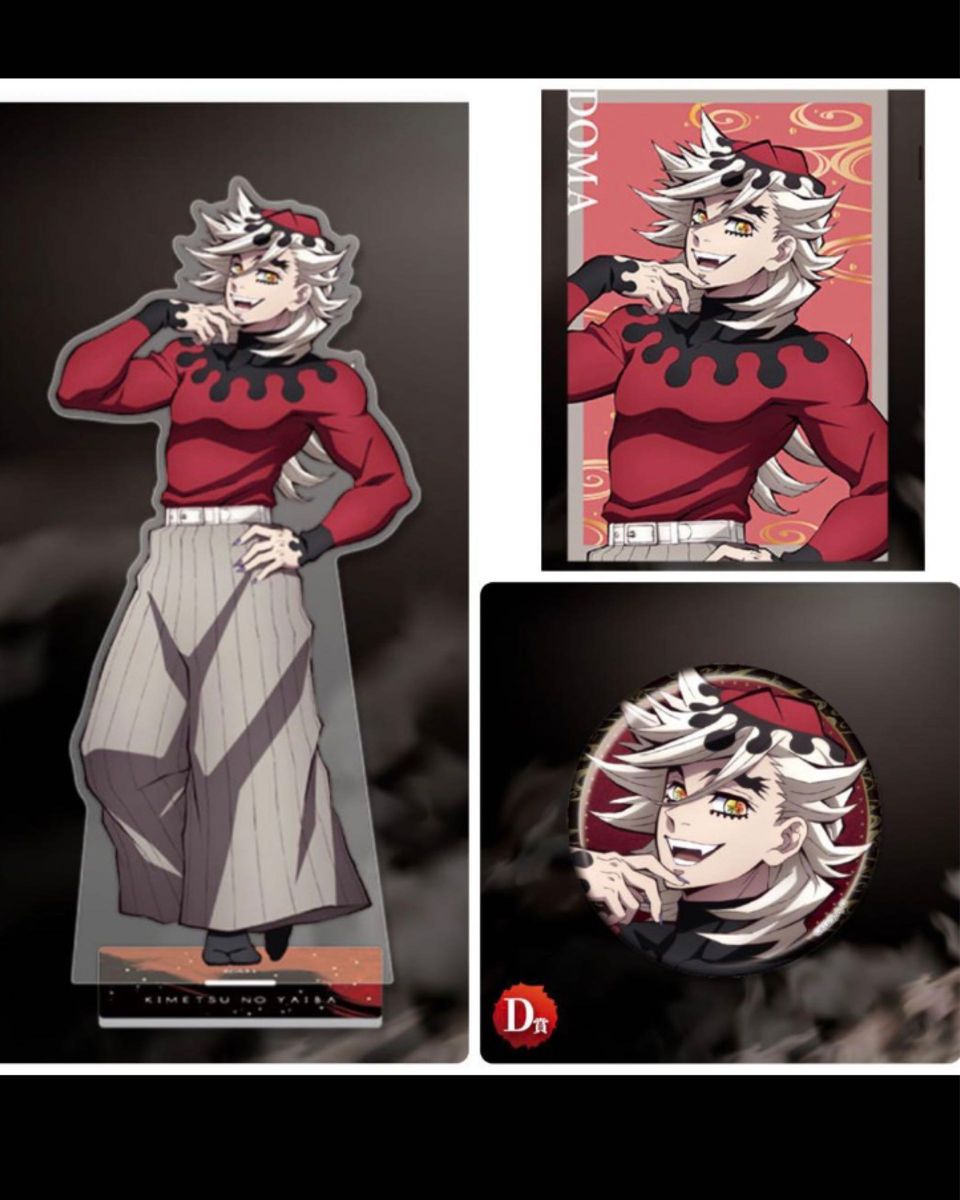 鬼滅の刃 アニプレックス くじ 鬼集結 童磨 アクリルスタンド ビッグ缶