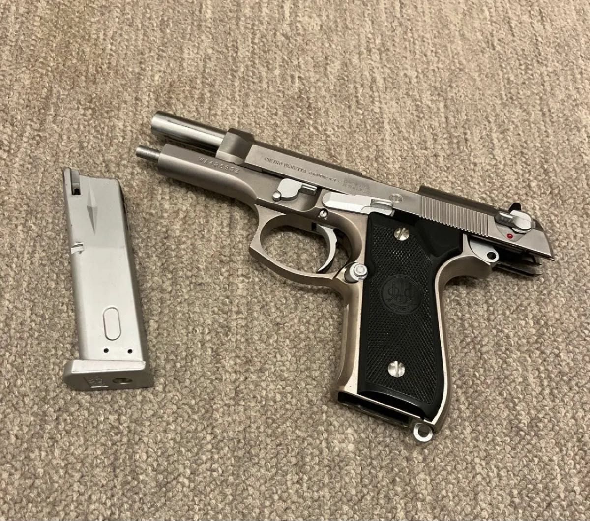 激レア WA ウエスタンアームズ ベレッタM92FS INOX シルバーメッキ