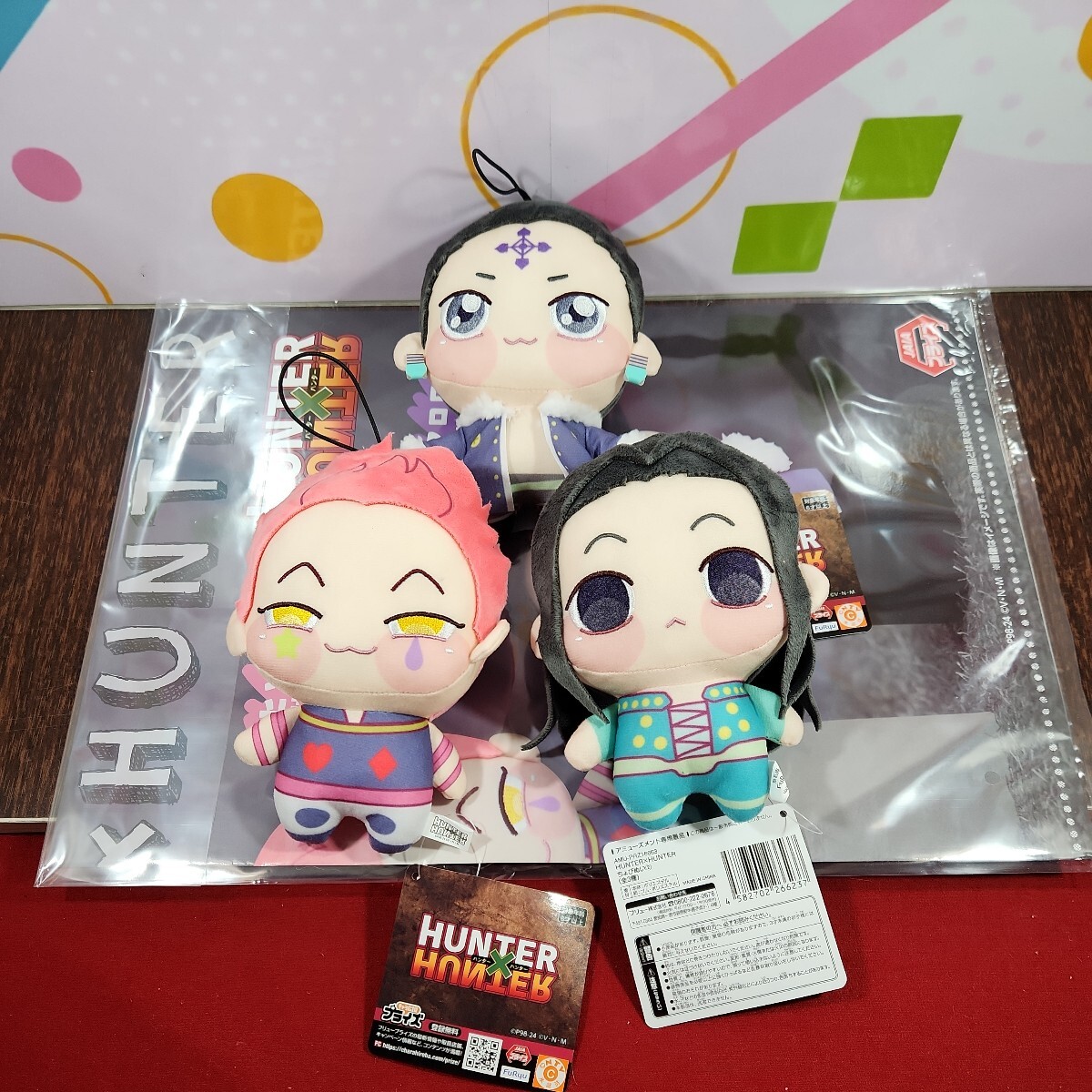 HUNTER×HUNTER ちょぴぬい クロロ ヒソカ イルミ ぬいぐるみ ポスタ