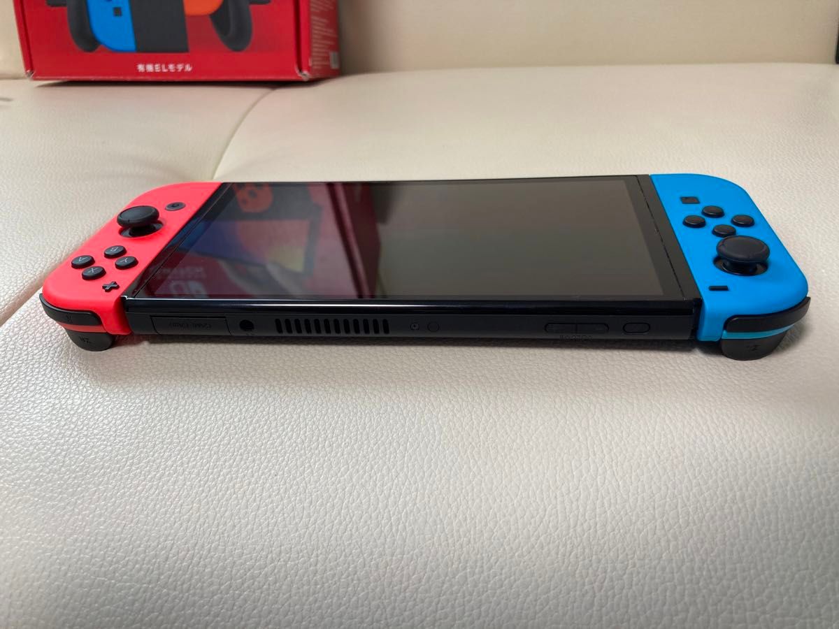 欠品無し Nintendo Switch 本体有機ELモデルJoy-Con(L)ネオンブルー (R