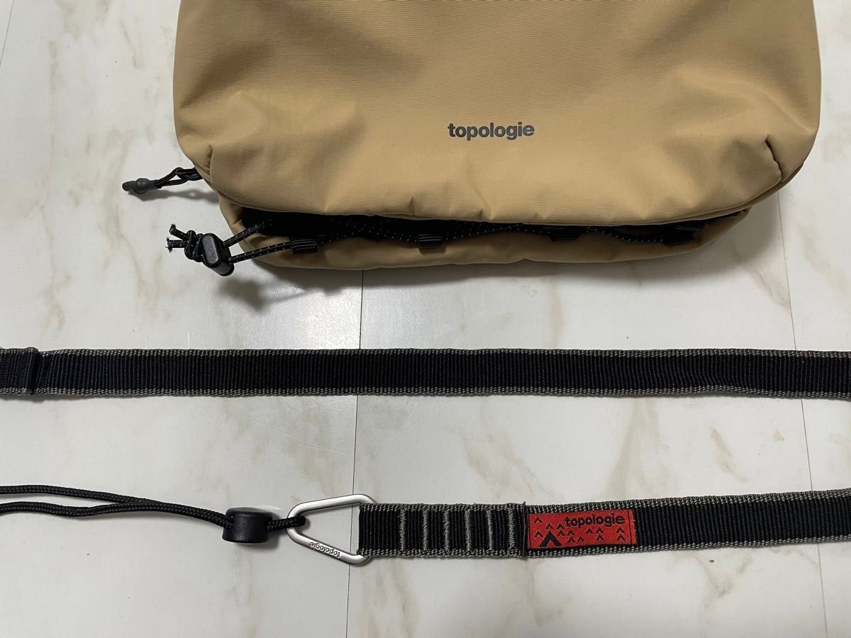 Topologie トポロジー ボトルサコッシュ(サンドベージュ) & 20mm Sling