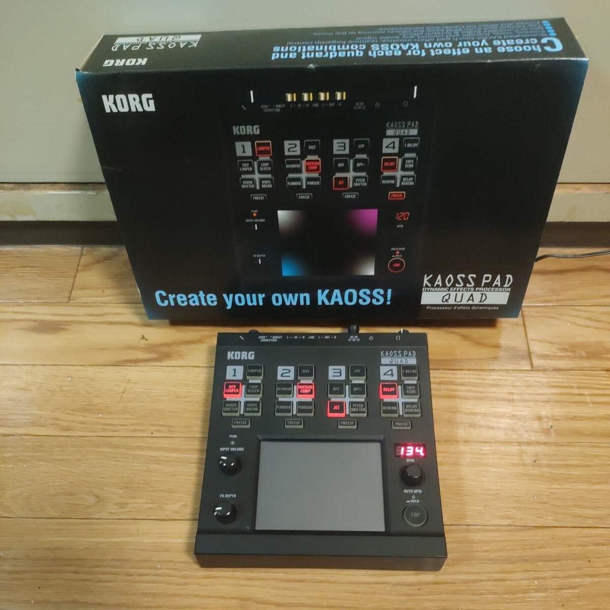 KORG KAOSS PAD QUAD 未使用品 KORG KAOSS PAD QUAD 未使用品 KORG