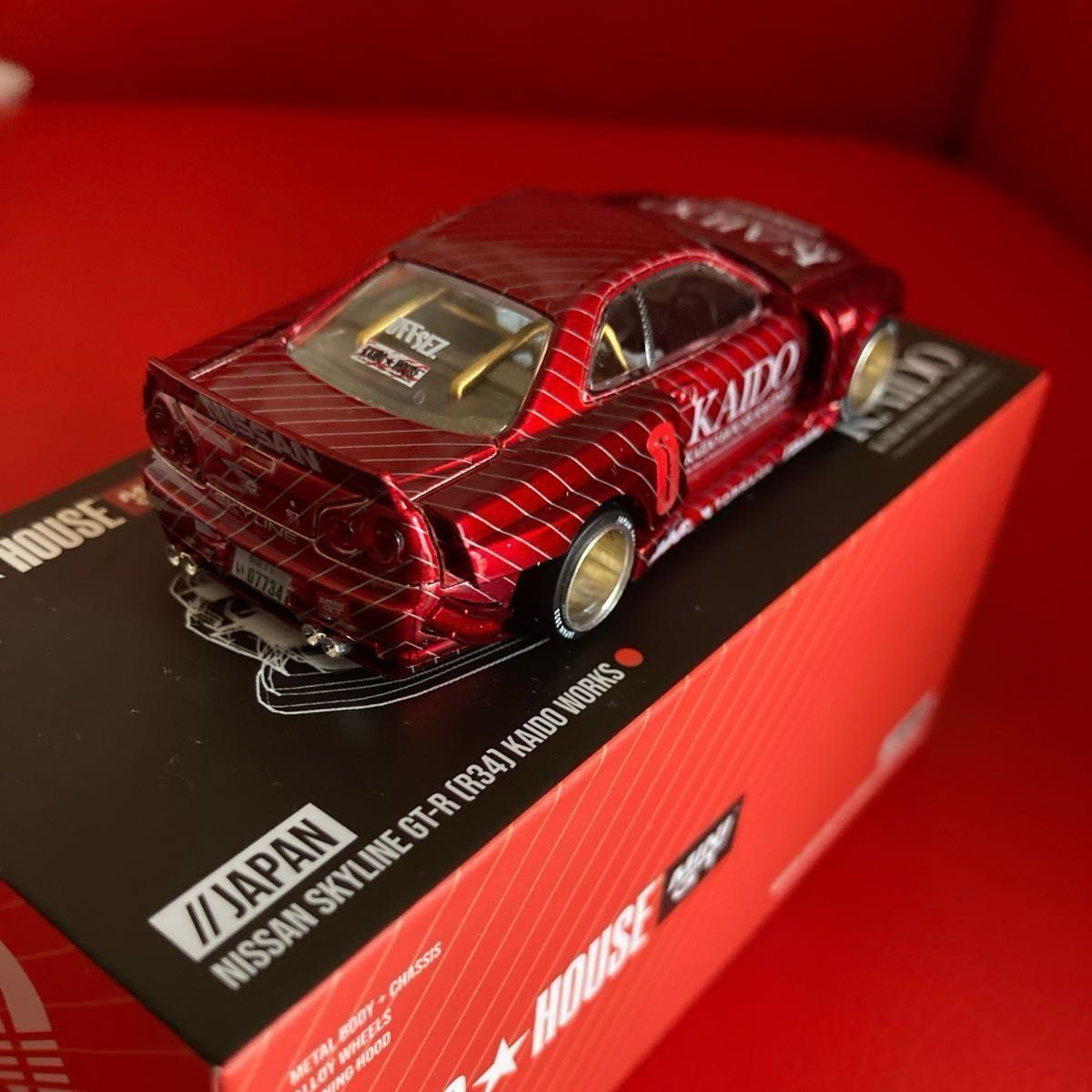GT-R R34 静岡ホビーショー MINI GT KAIDO HOUSE BLKLTD STREET 510 黒