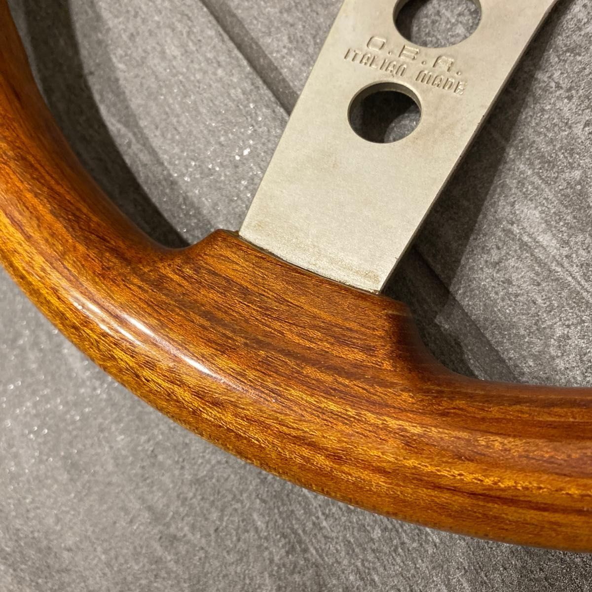 OBA ウッドステアリング 当時物 旧車 ステアリング ハンドル ウッド