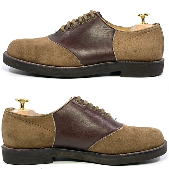 REGAL リーガル スエード サドルシューズ 25 5cm ブラウン×ベージュ