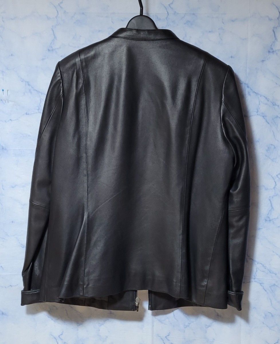 ポッシュアロマ】【Posh Alma 】ラムレザー ライダースジャケット L