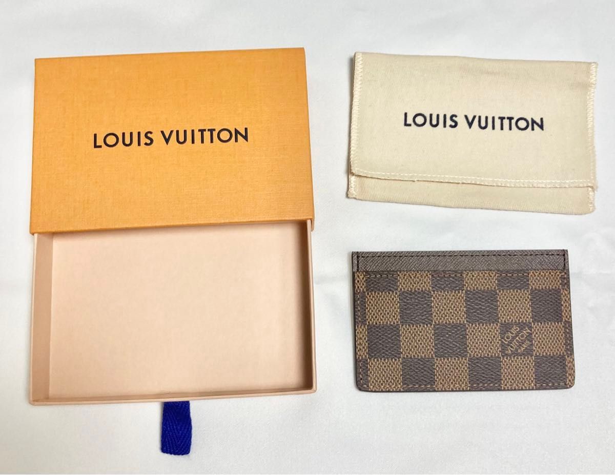 未使用 付属品あり LOUIS VUITTON ルイヴィトン ダミエ ポルトカルト