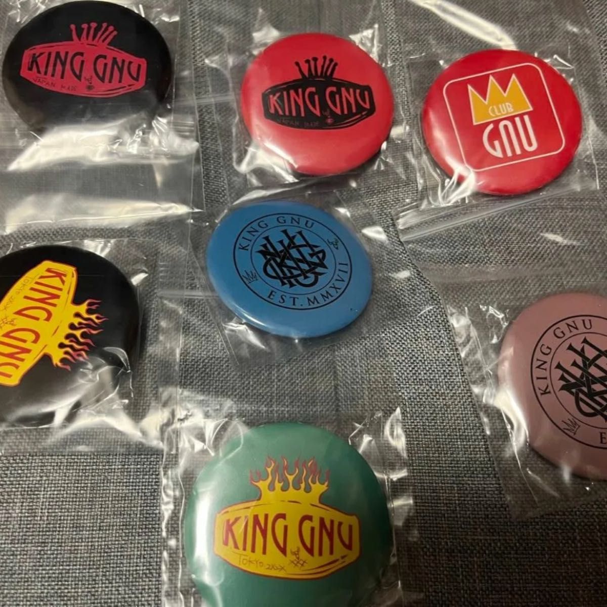 King Gnu CLOSING CEREMONY FC限定ガチャ 全種 コンプ キングヌー