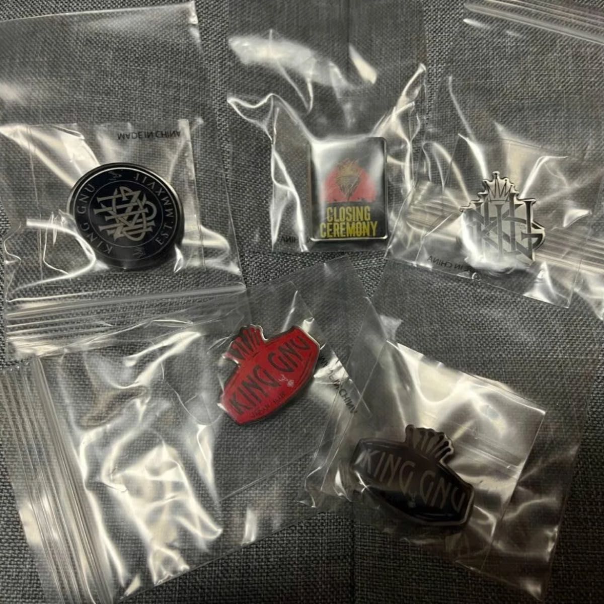 King Gnu CLOSING CEREMONY FC限定ガチャ 全種 コンプ キングヌー