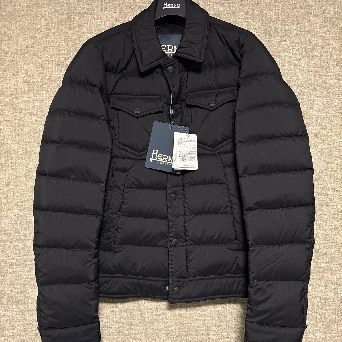 ヘルノ 新品Gジャン型ダウンブルゾン レジェンド ブラック46｜Yahoo