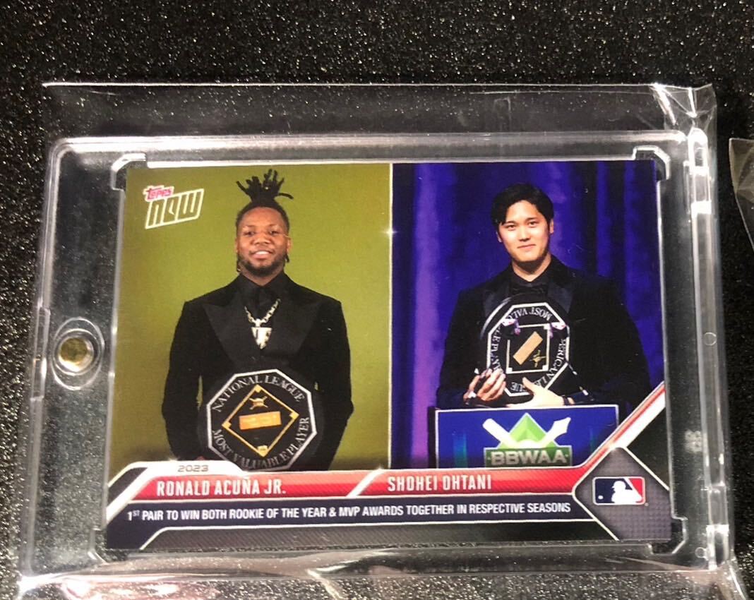 大谷翔平 & アクーニャJr MVP 受賞記念 topps now限定カード｜Yahoo