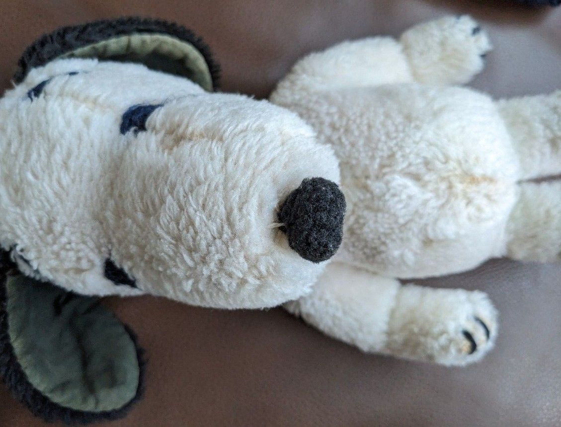 USED】40年前くらい購入 昭和 レトロ スヌーピーぬいぐるみ 2匹セット