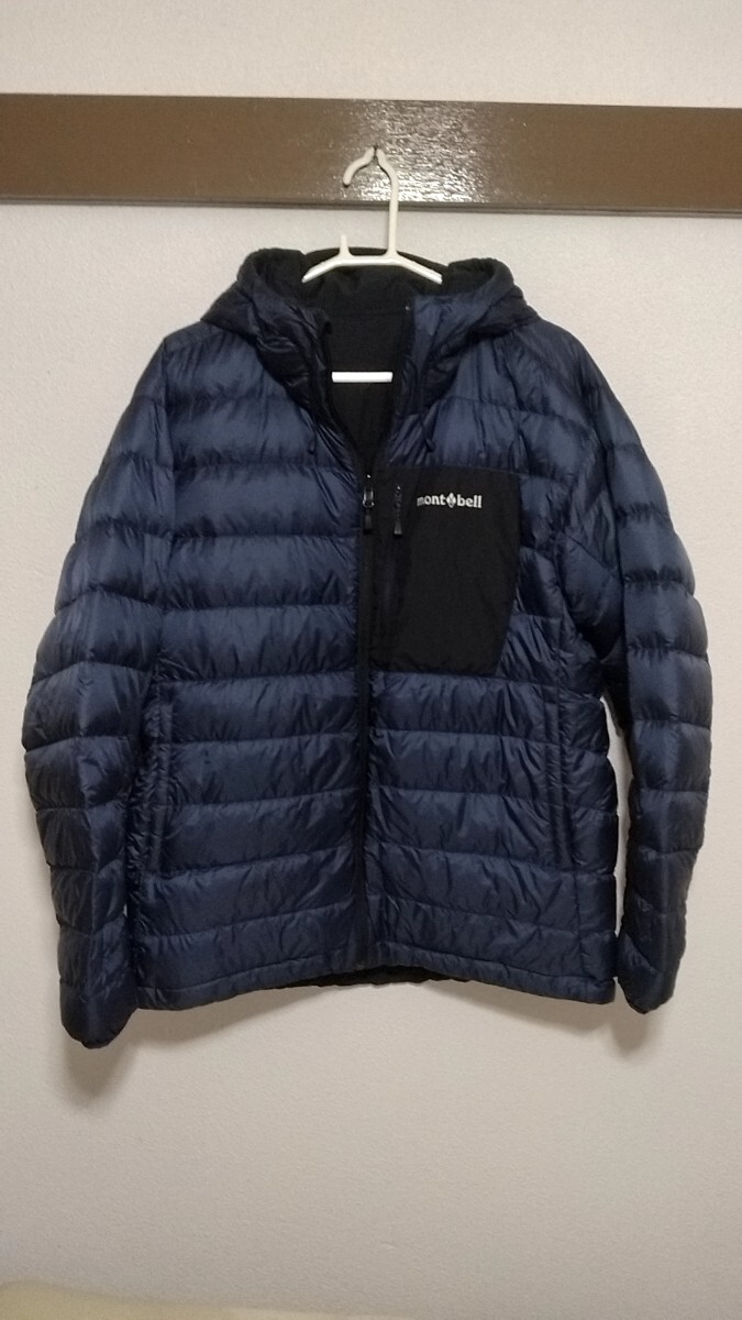 モンベル コロラドパーカー ダウンジャケット L ブラック×ネイビー