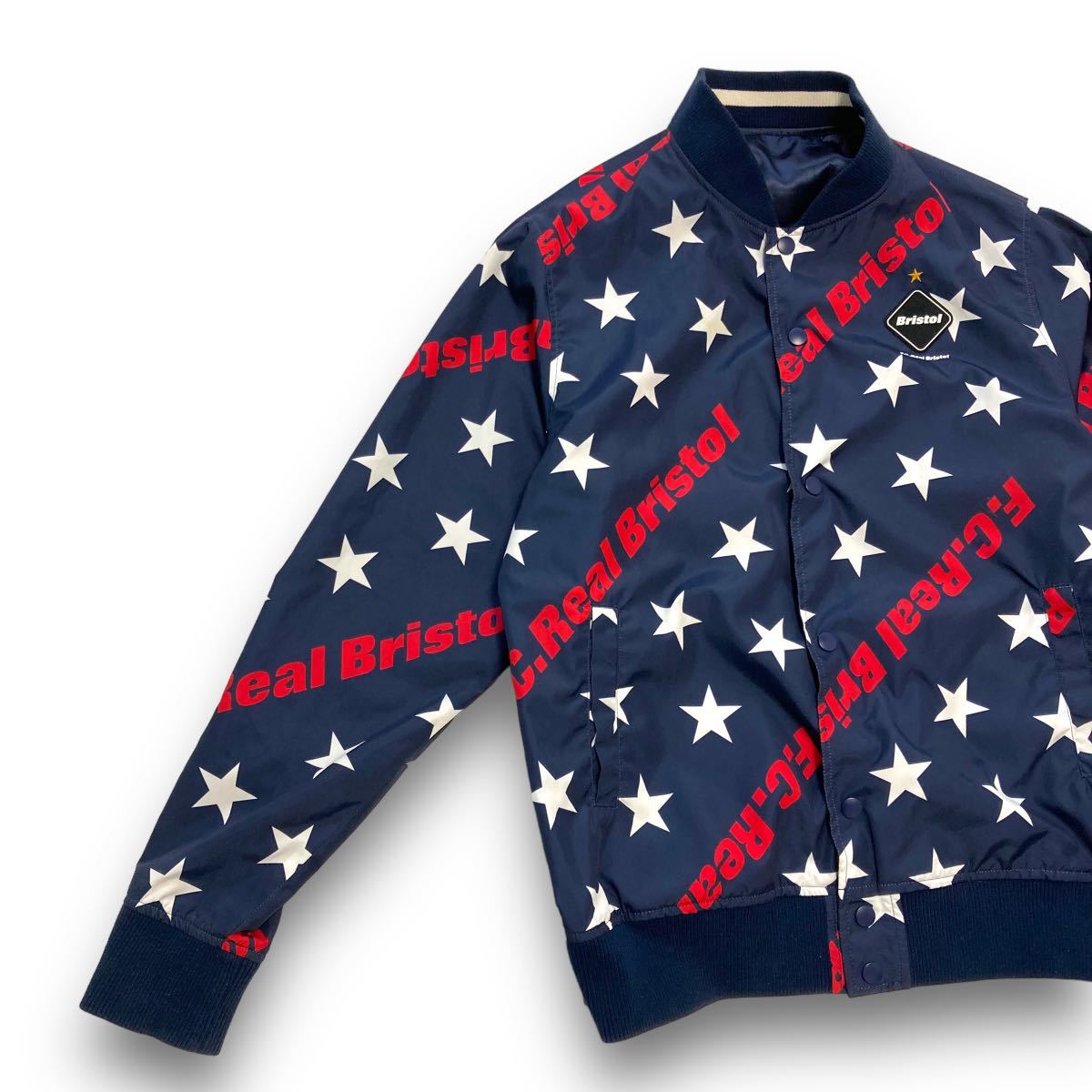 F C R B】F C Real Bristol リバーシブル ナイロンジャケット サテン