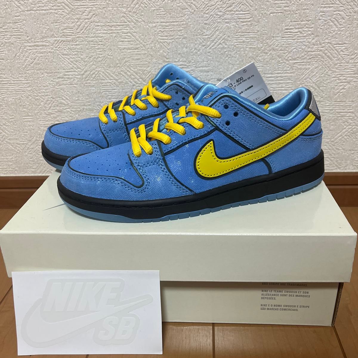 21 5cm NIKE SB DUNK LOW PRO QS PS The Powerpuff Girls Bubbles 新品