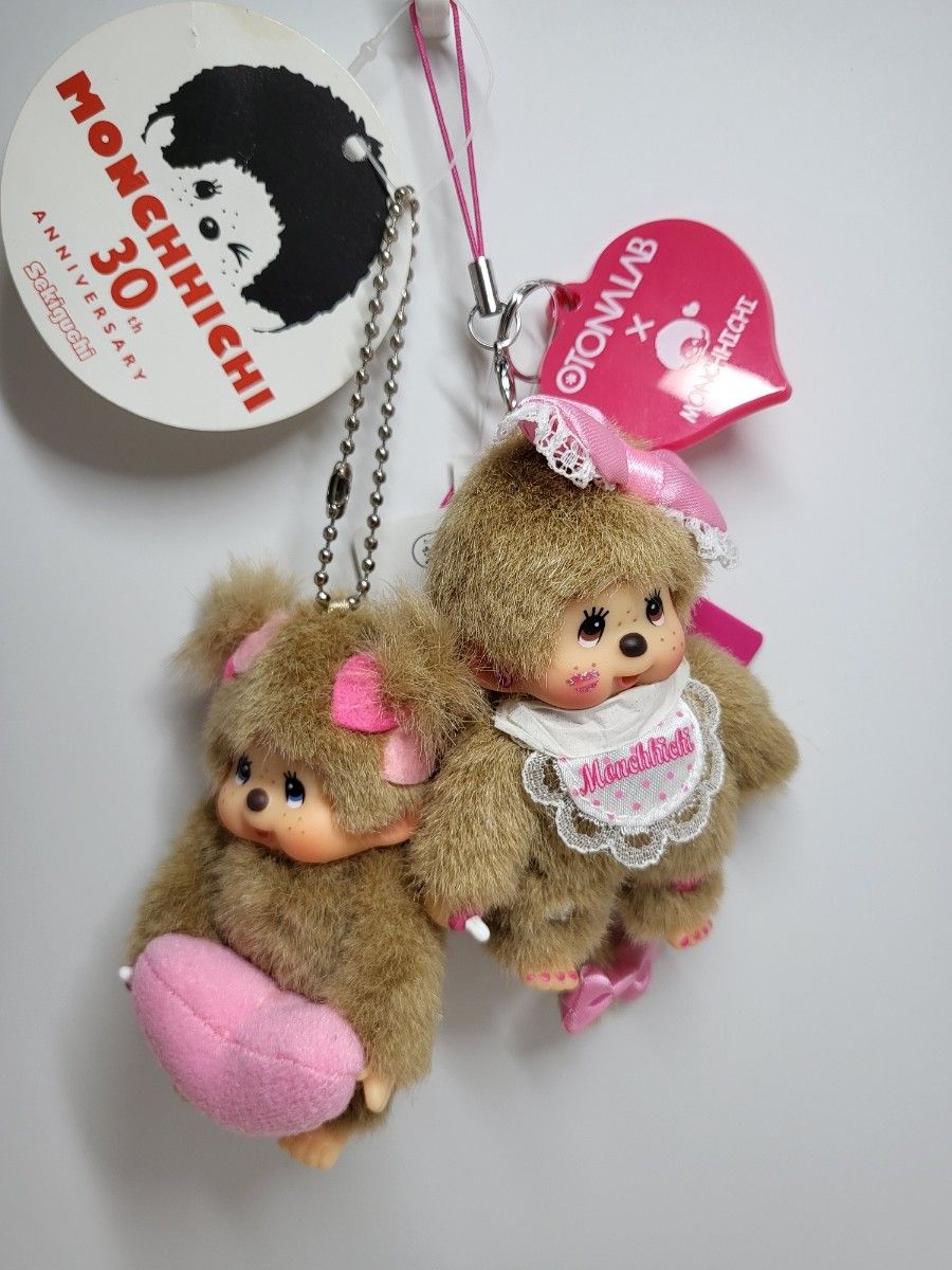 モンチッチオトナ ラボ バニラ ラボ 携帯ストラップマスコット