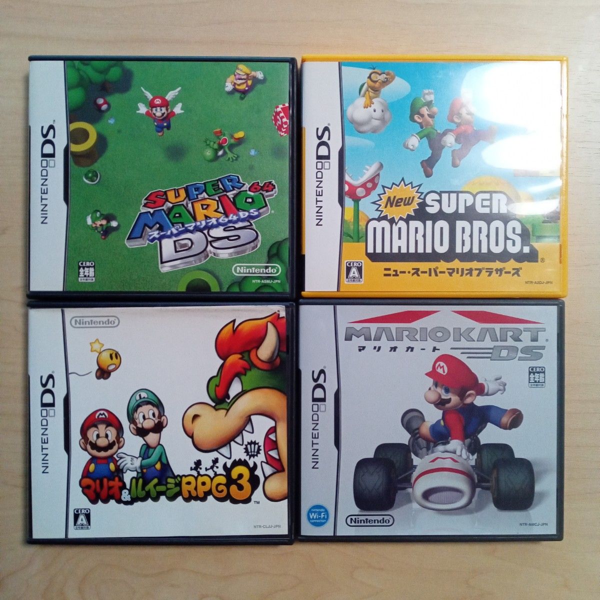 DS マリオ シリーズ 4本セット スーパーマリオブラザーズ マリオカート