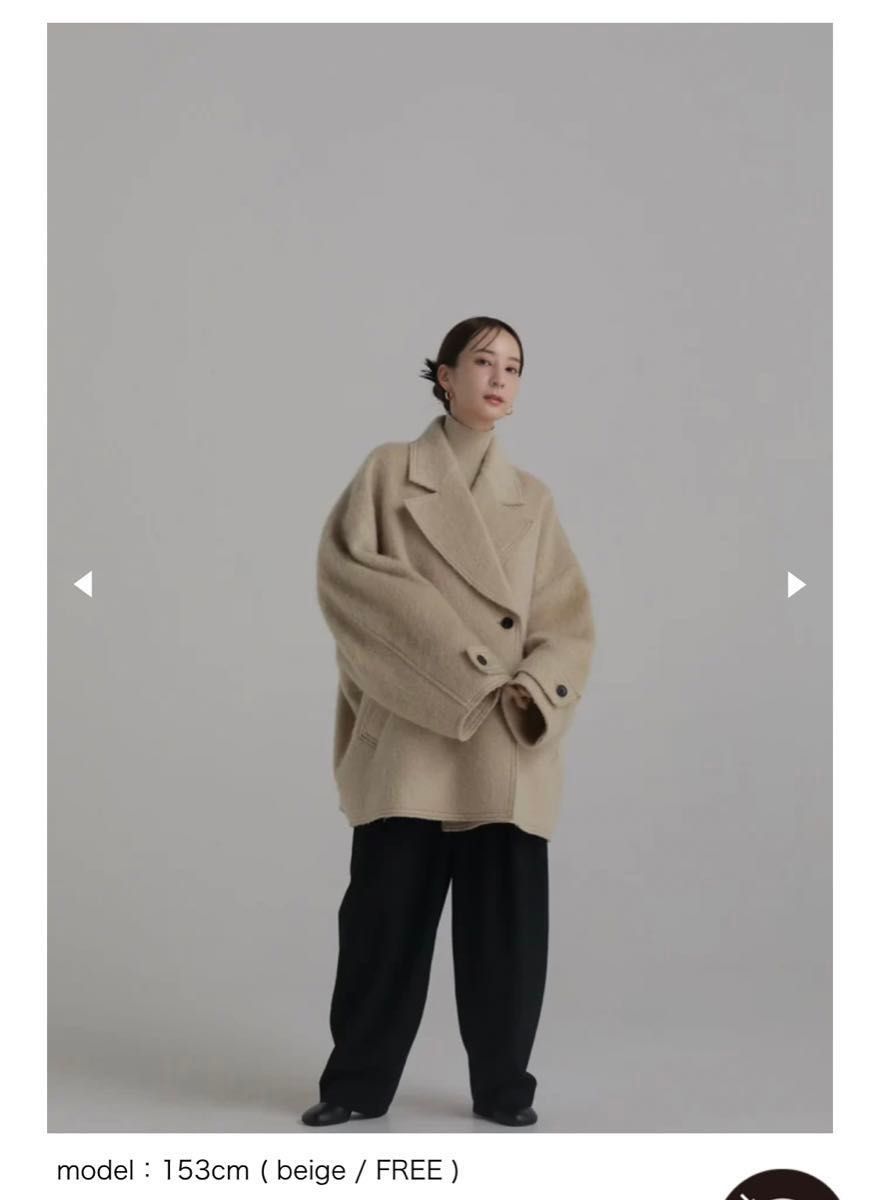 新品未使用】louren シャギーダブルコート ベージュ｜Yahoo!フリマ（旧