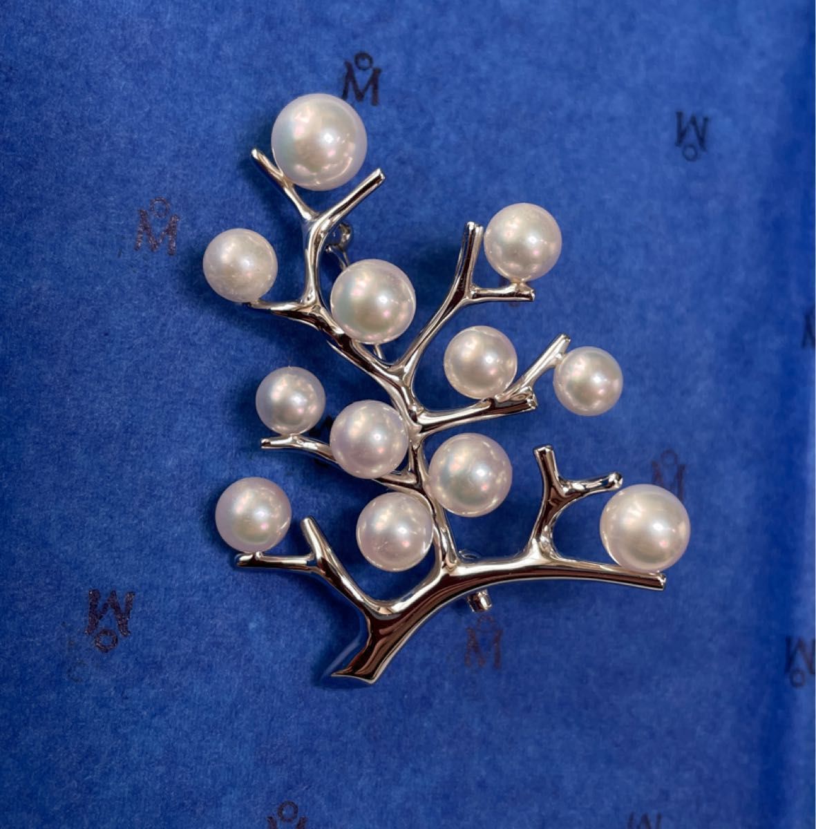 ミキモト パールブローチ 幸福の木 ブローチ シルバー 入学式 卒業式