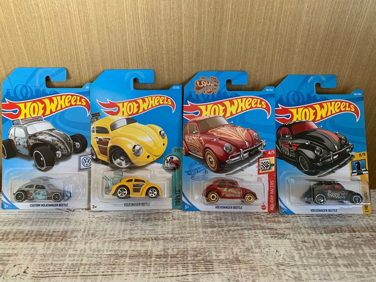 1/64 ホットウィール VW フォルクスワーゲンビートルセット ホット