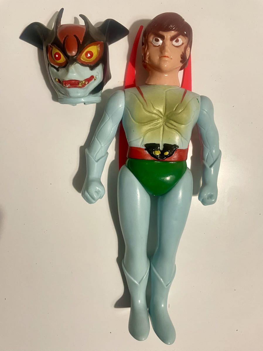 Yahoo!オークション - 激レア 当時物 無版権 デビルマン 面取れソフビ