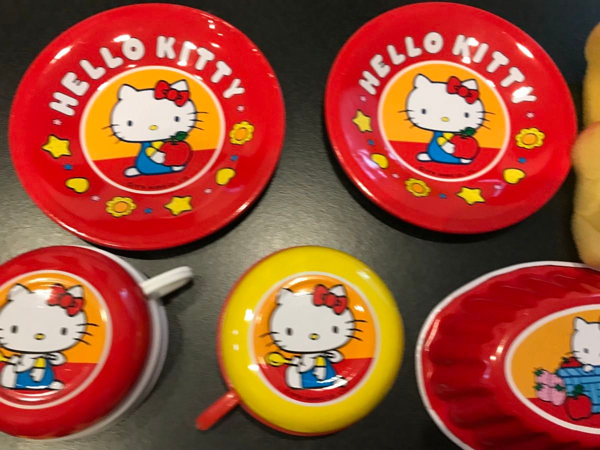 超レア 10点セット 昭和レトロ キティちゃん おままごとセット ハロー