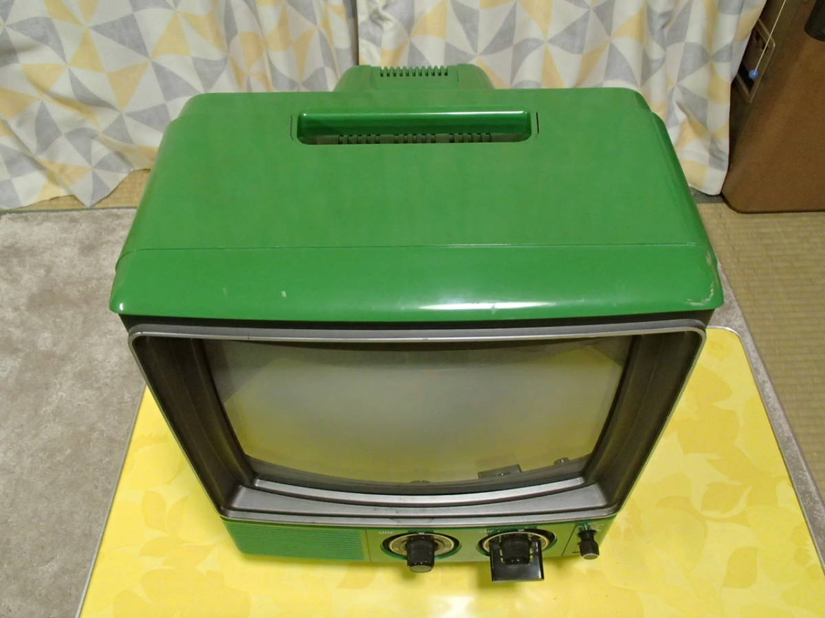 Yahoo!オークション - 売切 (通電確認) 砂嵐確認済み かわいい昭和レト