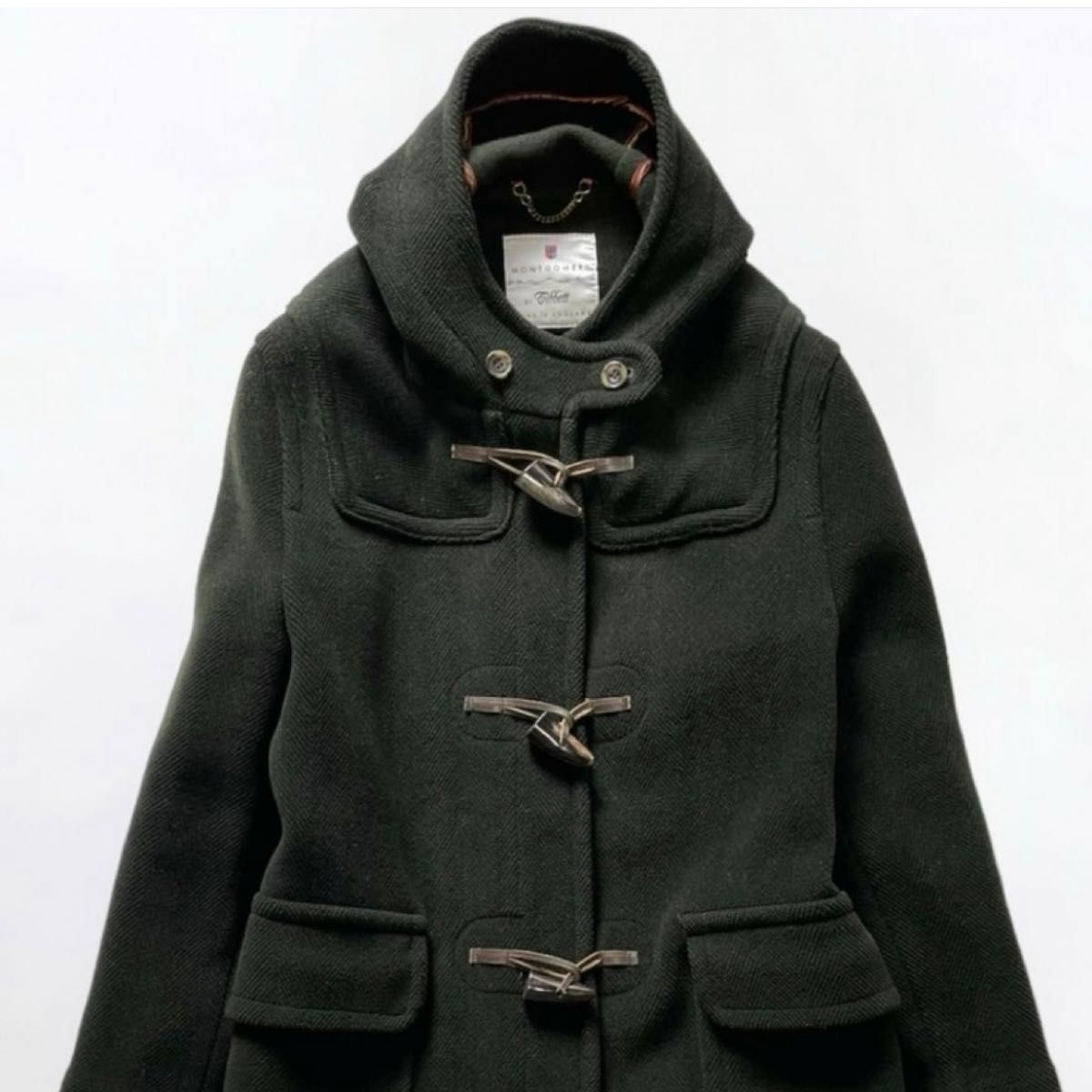 MONTGOMERYモンゴメリー ムーアブルック ヘリンボーンダッフルコート L