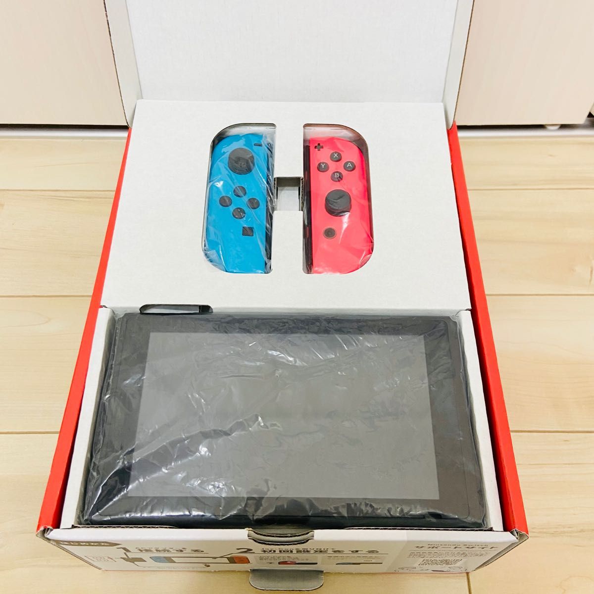 未使用に近い】バッテリー強化版 任天堂 NINTENDO SWITCH 本体 ネオン