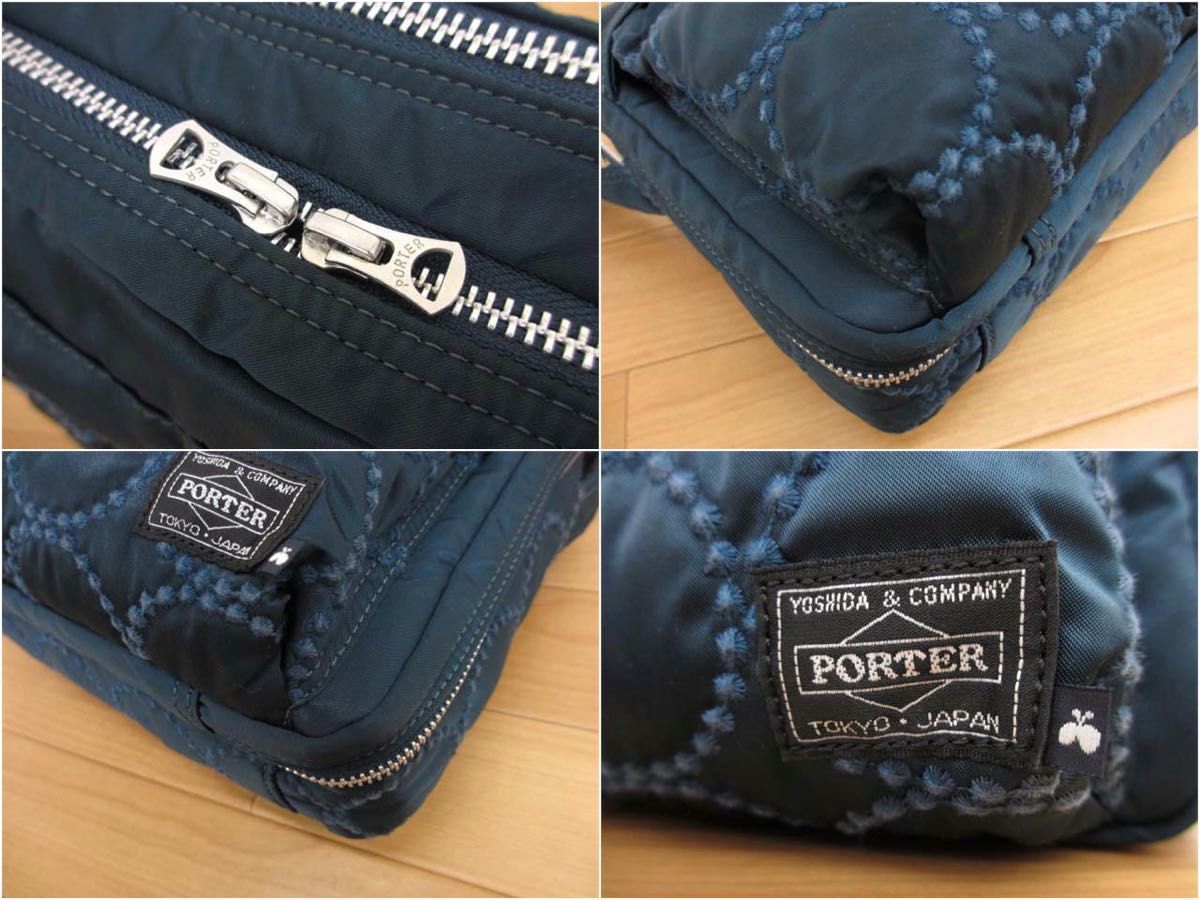 美品 ポーター × ミナペルホネン Tambourine ショルダーバッグ