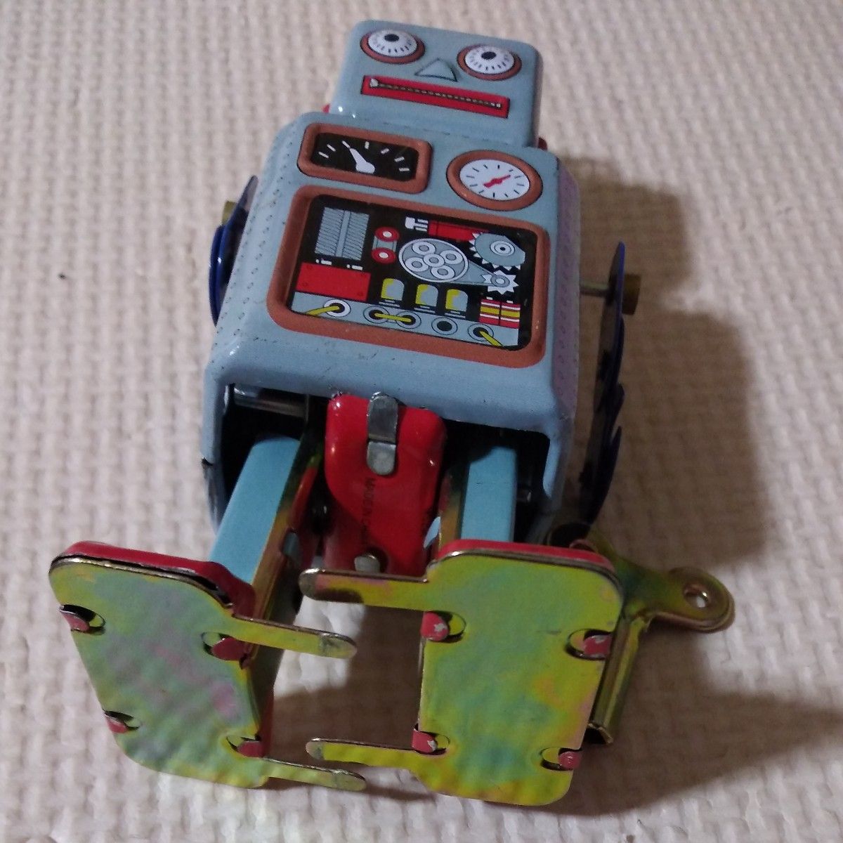 ブリキ ロボット ネジ巻き 女の子デザイン 昭和レトロ ブリキ ロボット