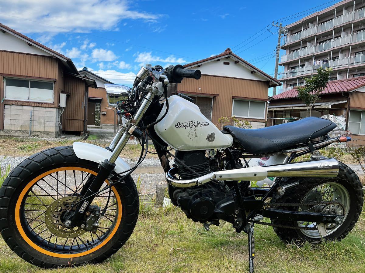 TW200 TW225 激レア 左出しスーパートラップマフラー スクランブラー