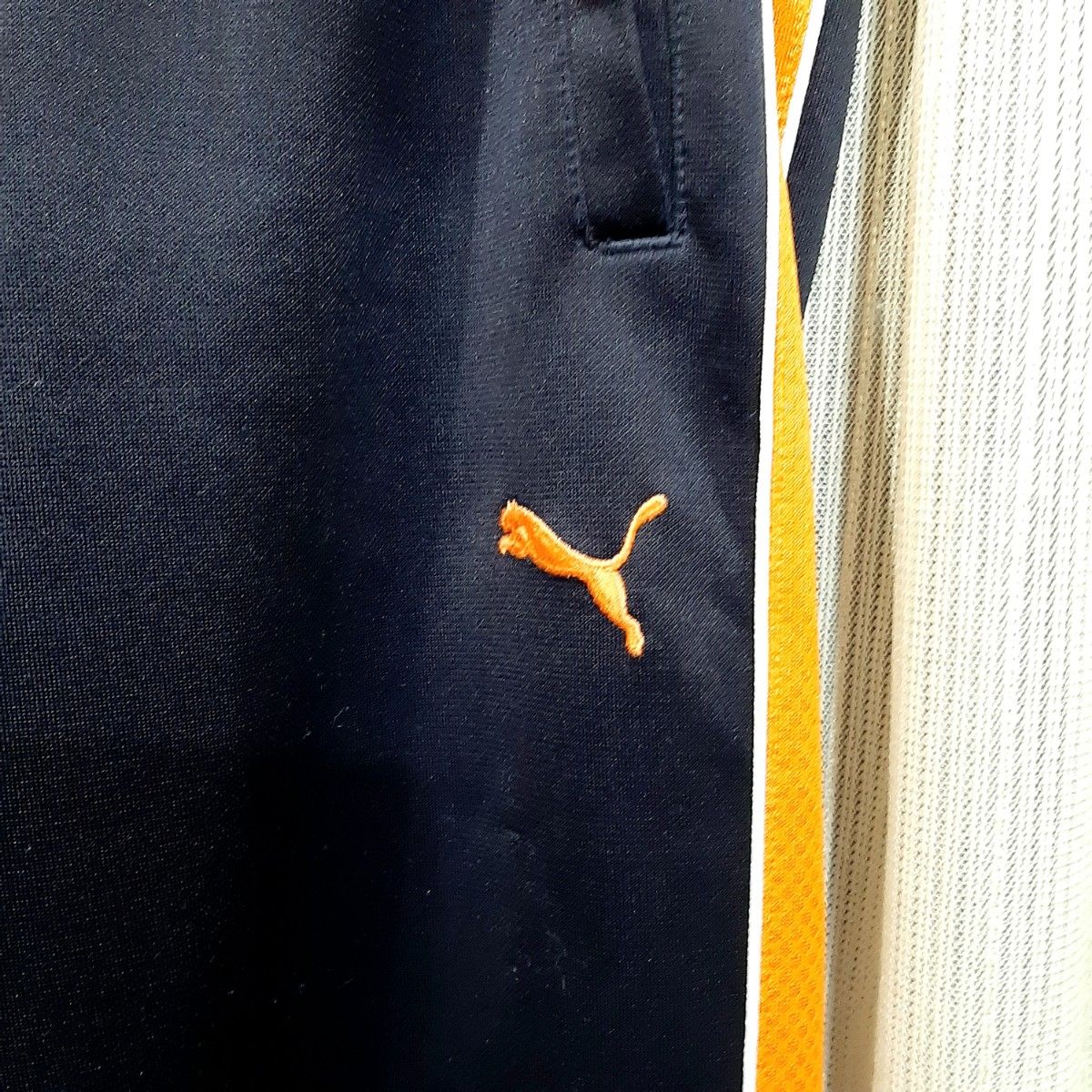 PUMA ジャージ 上下 セットアップ メンズL ブラック オレンジ