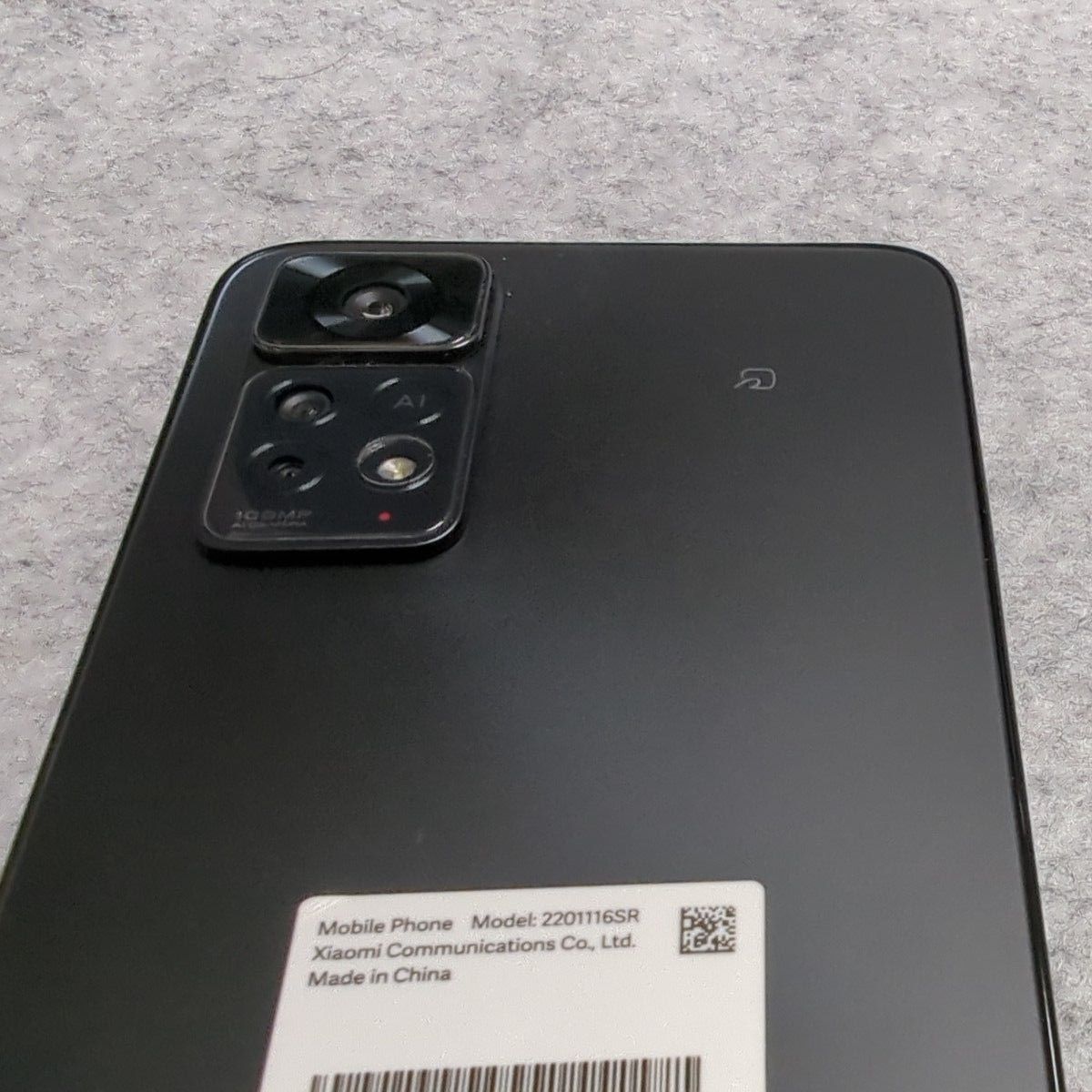 極美品 Xiomi Redmi Note 11 pro 5g 6GB 128GB グラファイトグレー SIM