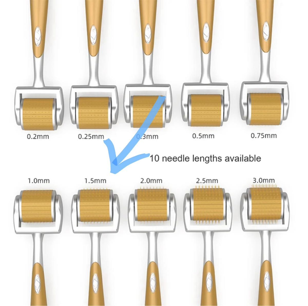 ダーマローラー ZGTS-150 1 5mm マイクロニードル スキンローラー