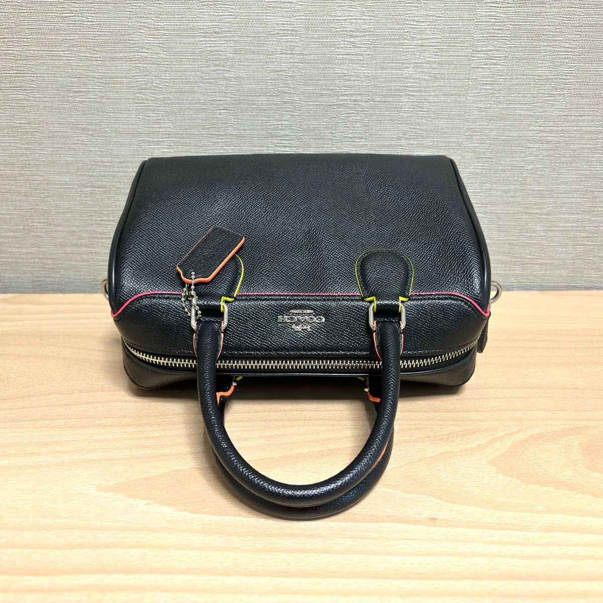 極美品】 COACH コーチ ミニベネット サッチェル 2WAY ミニボストン