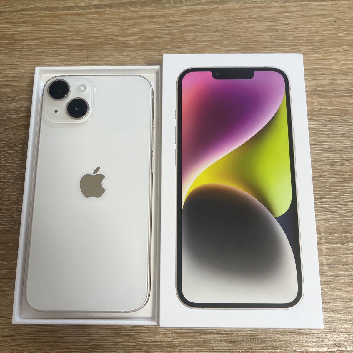 新品未使用品 iPhone14 256GB starlight SoftBank MPW93J/A SIMフリー