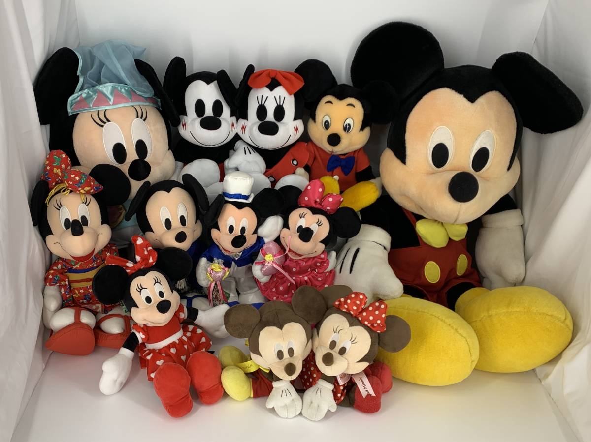 Yahoo!オークション - ディズニー ミッキー ミニー ぬいぐるみセット