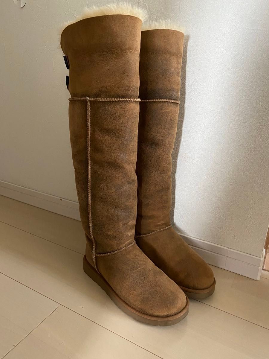 UGG ロングブーツ ムートンブーツ キャメル アグ ニーハイ ベイリー