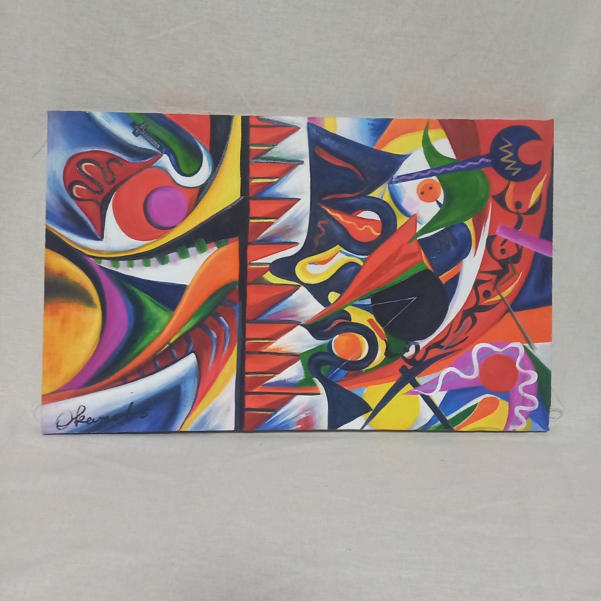 油絵 A.Toda作品 鎌倉 秘かに人気な画家 サインあり 肉筆画 油絵 A